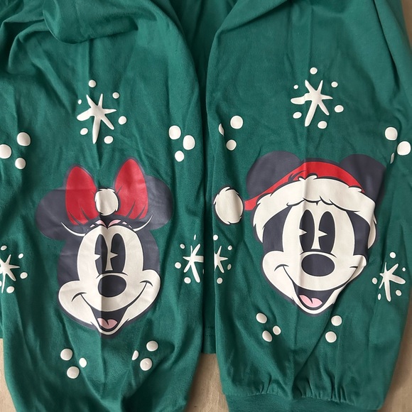 NWT Disneyland Holiday Mickey Minnie Christmas Green Long Sleeve Shirt Size 3XL - Picture 5 of 8